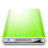 Drives Colours Light Green Icon